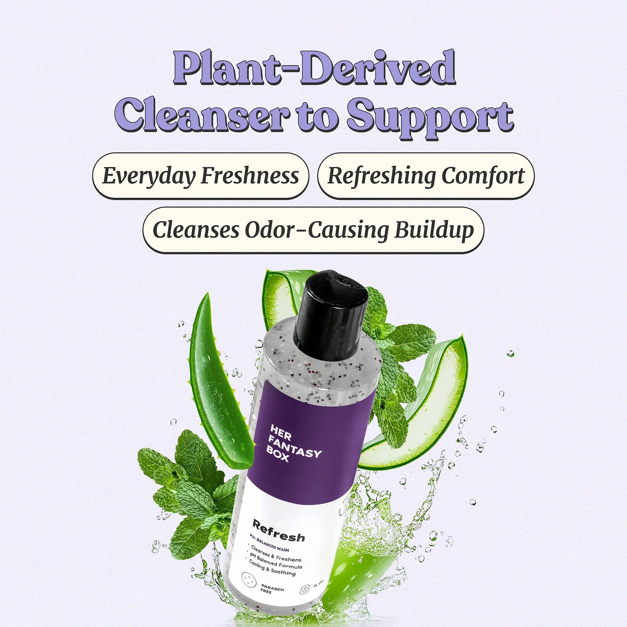 Refresh Plant Based Intimate Body Wash for Women - pH Balancing