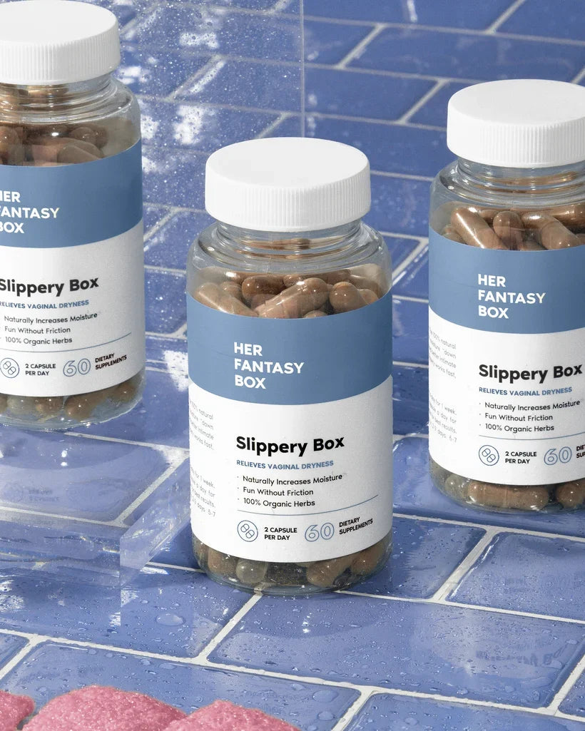 Slippery Box - Slippery Elm Bark Vaginal Moisturizer Capsule - 3 pk